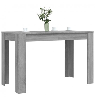  Valgomojo stalas, pilkas ąžuolo, 120x60x76cm, apdirbta mediena - Stalai - 3