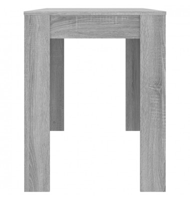  Valgomojo stalas, pilkas ąžuolo, 120x60x76cm, apdirbta mediena - Stalai - 5