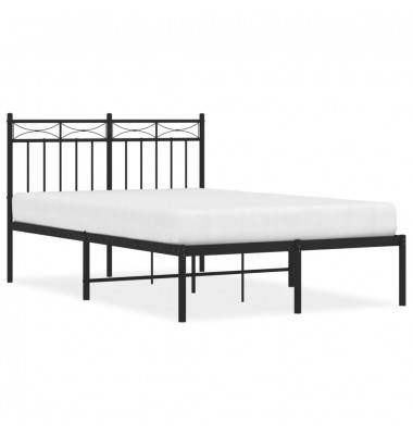  Metalinis lovos rėmas su galvūgaliu, juodos spalvos, 120x190 cm - Lovos - 2