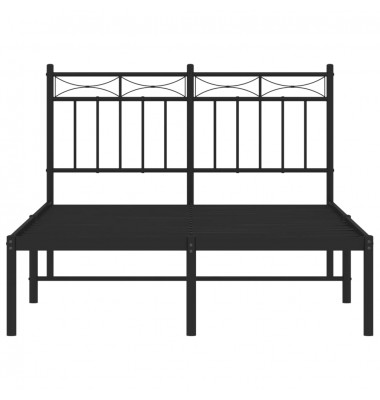  Metalinis lovos rėmas su galvūgaliu, juodos spalvos, 120x190 cm - Lovos - 5