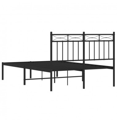  Metalinis lovos rėmas su galvūgaliu, juodos spalvos, 120x190 cm - Lovos - 7