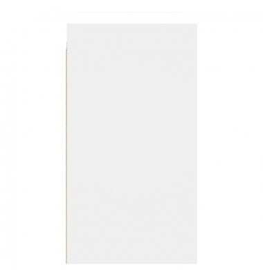  Sieninė spintelė su stiklinėmis durelėmis, balta, 68x37x68,5cm - Biuro spintos, spintelės - 7