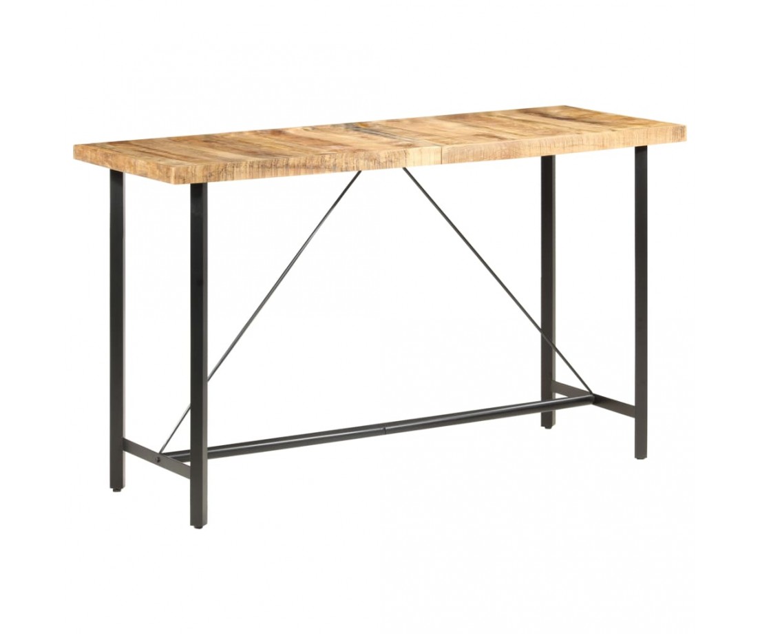 Baro staliukas, 180x70x107cm, neapdorota mango mediena - Stalai - 1 Baro staliukas, 180x70x107cm, neapdorota mango mediena - Stalai - 1