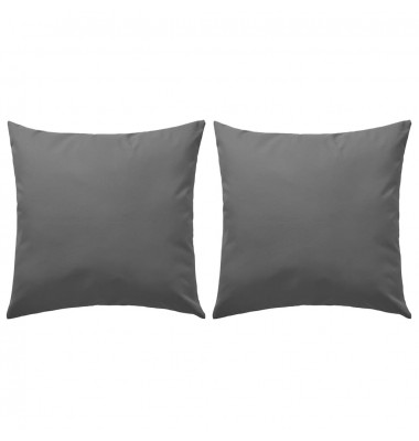  Lauko pagalvės, 2 vnt., pilkos spalvos, 45x45cm - Dekoratyvinės pagalvėlės - 1