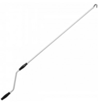  Sulankstoma markizė, mėl./balt. sp., 600cm, vald. rank. būd. - Markizės terasoms, langams, durims - 6