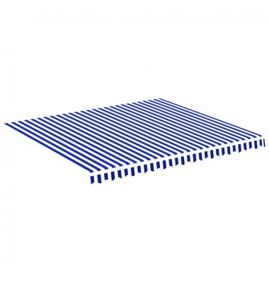  Pakaitinis audinys markizei, mėlynos ir baltos spalvos, 4x3,5m - Markizės terasoms, langams, durims - 2