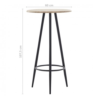 Baro stalas, ąžuolo spalvos, 60x107,5cm, MDF - Stalai - 4