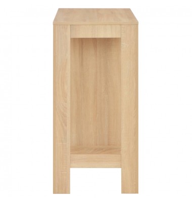  Baro stalas su lentyna, ąžuolo sp., 110x50x103cm - Stalai - 4