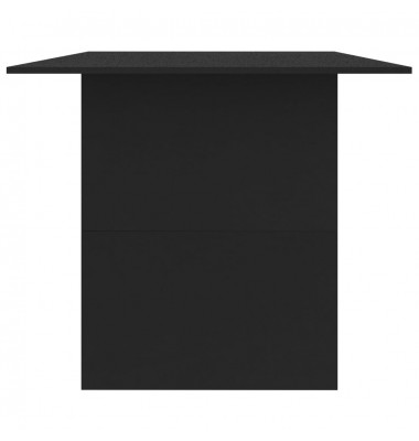  Valgomojo stalas, juodos spalvos, 180x90x76 cm, MDP - Stalai - 5