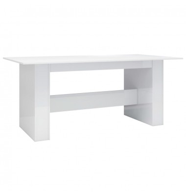  Valgomojo stalas, baltos sp., 180x90x76cm, MDP, labai blizgus - Stalai - 2