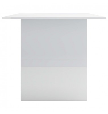  Valgomojo stalas, baltos sp., 180x90x76cm, MDP, labai blizgus - Stalai - 5