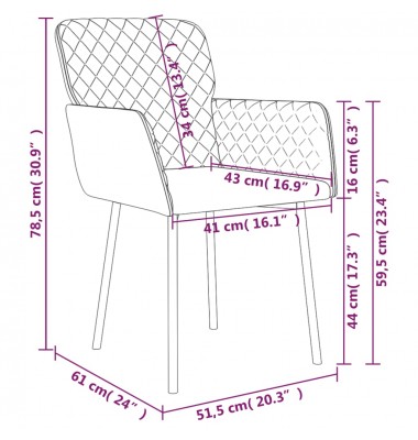  Valgomojo kėdės, 2vnt., juodos spalvos, aksomas - Valgomojo Kėdės - 9