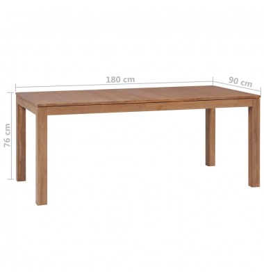  Valgomojo stalas, tik. med. mas. su natūr. apd., 180x90x76cm - Stalai - 7