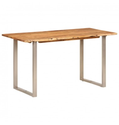  Valgomojo stalas, 140x70x76cm, akacijos medienos masyvas - Stalai - 9