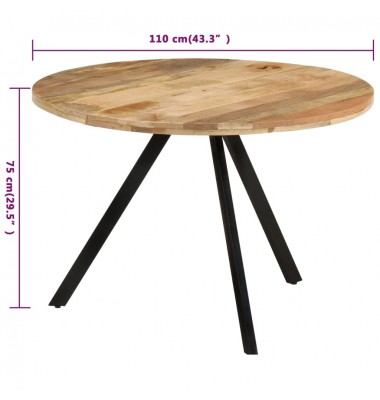  Valgomojo stalas, 110x75cm, mango medienos masyvas - Stalai - 7