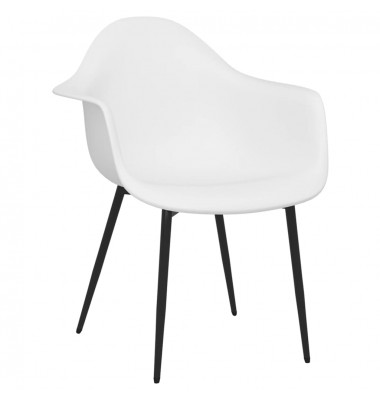  Valgomojo kėdės, 4vnt., baltos spalvos, PP - Valgomojo Kėdės - 3