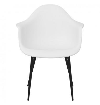  Valgomojo kėdės, 4vnt., baltos spalvos, PP - Valgomojo Kėdės - 4