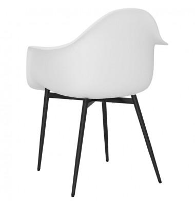  Valgomojo kėdės, 4vnt., baltos spalvos, PP - Valgomojo Kėdės - 6