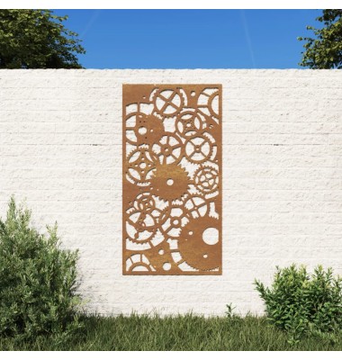  Sodo sienos dekoracija, 105x55cm, corten plienas - Meno kūriniai - 1