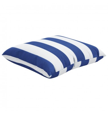  Pagalvėlės, 4vnt., mėlyni ir balti dryžiai, 50x50 cm, audinys - Dekoratyvinės pagalvėlės - 5