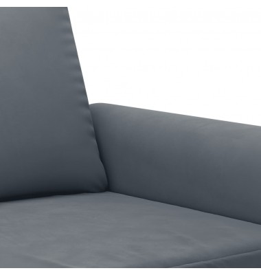  Sofos komplektas su pagalvėlėmis, 2 dalių, pilkas, aksomas - Sofos, sofos-lovos - 5