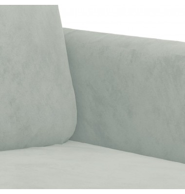  Sofos komplektas su pagalvėmis, 2 dalių, pilkas, aksomas - Sofos, sofos-lovos - 5