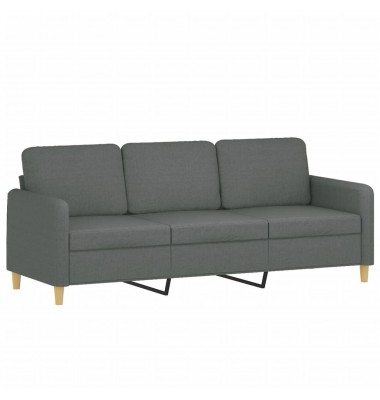  Trivietė sofa, tamsiai pilkos spalvos, 180cm, audinys - Sofos, sofos-lovos - 2
