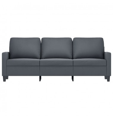  Trivietė sofa, tamsiai pilkos spalvos, 180cm, aksomas - Sofos, sofos-lovos - 3