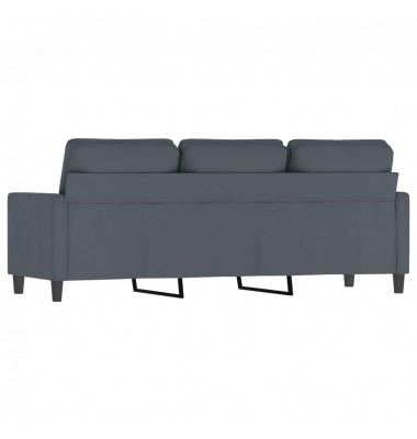  Trivietė sofa, tamsiai pilkos spalvos, 180cm, aksomas - Sofos, sofos-lovos - 5