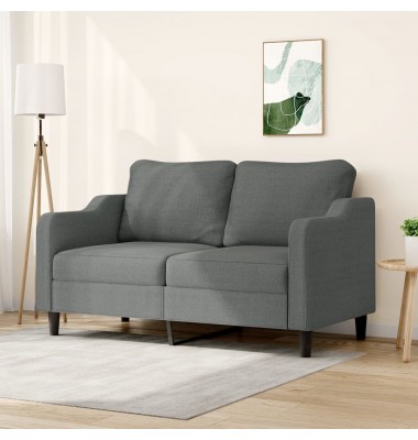  Dvivietė sofa, tamsiai pilkos spalvos, 140cm, audinys - Sofos, sofos-lovos - 1