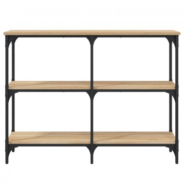  Konsolinis staliukas, ąžuolo, 100x29x75cm, apdirbta mediena - Žurnaliniai staliukai - 4