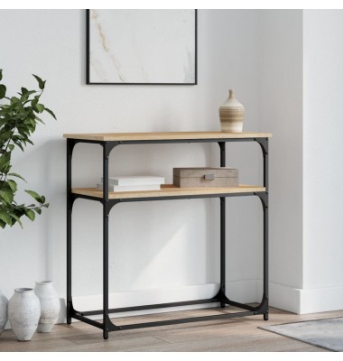  Konsolinis staliukas, ąžuolo, 75x35,5x75cm, apdirbta mediena - Žurnaliniai staliukai - 1