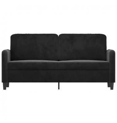  Dvivietė sofa, juodos spalvos, 140cm, aksomas - Sofos, sofos-lovos - 3