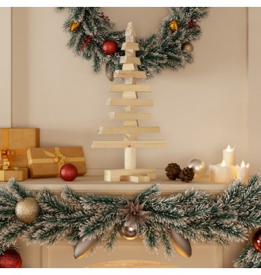  Medinė Kalėdų eglutė, 60 cm, pušies medienos masyvas - Kalėdinės eglutės - 1