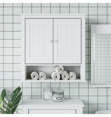  Sieninė vonios spintelė BERG, balta, 69,5x27x71,5cm, mediena - Vonios baldų komplektai - 1