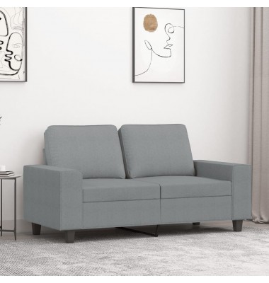 Dvivietė sofa, šviesiai pilkos spalvos, 120cm, audinys - Sofos, sofos-lovos - 1