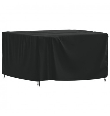  Sodo baldų uždangalas, juodas, 125x125x74 cm, 420D oksfordas - Baldų uždangalai, priedai - 1