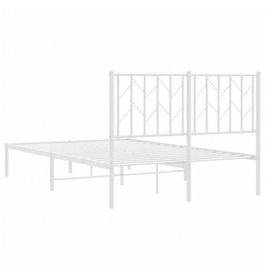  Metalinis lovos rėmas su galvūgaliu, baltos spalvos, 120x190cm - Lovos - 7