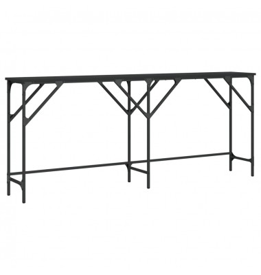  Konsolinis staliukas, juodas, 180x29x75cm, apdirbta mediena - Žurnaliniai staliukai - 2