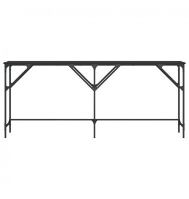  Konsolinis staliukas, juodas, 180x29x75cm, apdirbta mediena - Žurnaliniai staliukai - 4