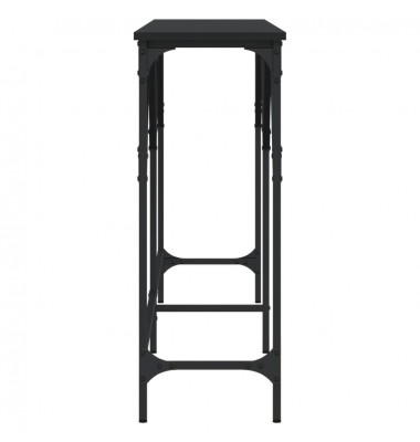  Konsolinis staliukas, juodas, 180x29x75cm, apdirbta mediena - Žurnaliniai staliukai - 5