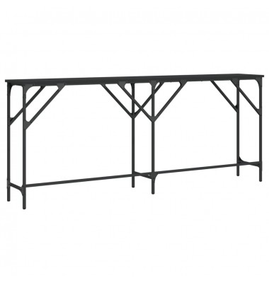  Konsolinis staliukas, juodas, 180x29x75cm, apdirbta mediena - Žurnaliniai staliukai - 6