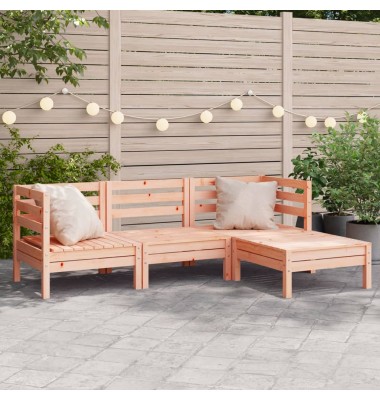  Trivietė sodo sofa su pakoja, douglas eglės medienos masyvas - Moduliniai lauko baldai - 1
