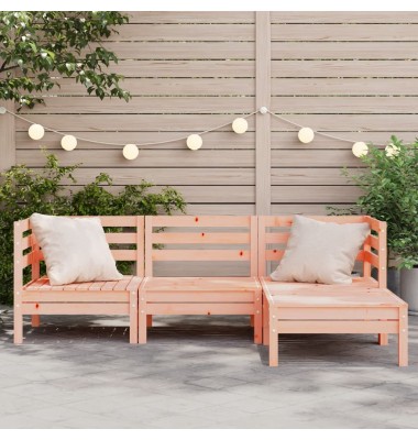  Trivietė sodo sofa su pakoja, douglas eglės medienos masyvas - Moduliniai lauko baldai - 3
