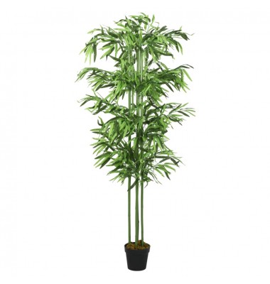  Dirbtinis bambukas, žalios spalvos, 80cm, 240 lapai - Dirbtiniai augalai - 1