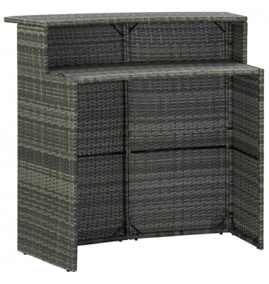  Sodo baro baldų komplektas su pagalvėlėmis, 5 dalių, pilkas - Lauko baldų komplektai - 5