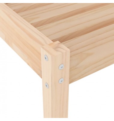  Saulės gultai su staliuku, 2vnt., pušies medienos masyvas - Gultai, šezlongai - 5