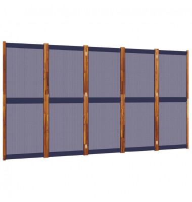  Kambario pertvara, 5 segmentai, tamsiai mėlyna, 350x180cm - Kambario pertvaros - 2