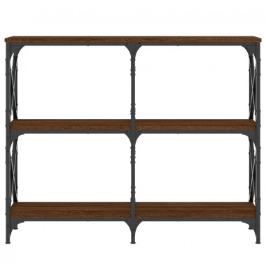 Konsolinis staliukas, rudas ąžuolo, 100x28x80,5cm, mediena - Žurnaliniai staliukai - 4