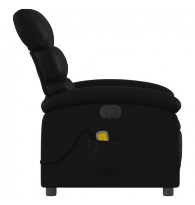  Elektrinis atlošiamas masažinis krėslas, juodas, dirbtinė oda - Foteliai, krėslai - 10